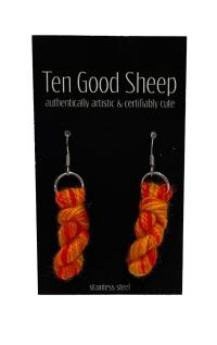 Yarn Skein Earring 7 by TEN GOOD SHEEP