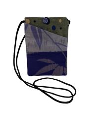 Kimono Phone Bag Purple Leaf by THERESA GALLOP
