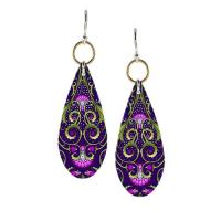 Windsong Long Teardrop w/Ring Earrings by KATHLEEN HUBBARD