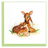 Doe and Fawn by QUILLING CARD