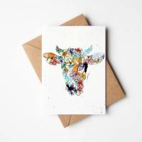 Cow Plantable Card by AMANDA KLEIN