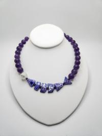 Amethyst Fish Necklace by DIANA KAHLENBERG