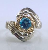 Orion London Blue Topaz Ring 8 by RYAN EURE