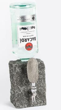 Stone Booze Dispenser  Black by JEFF HENDERSON